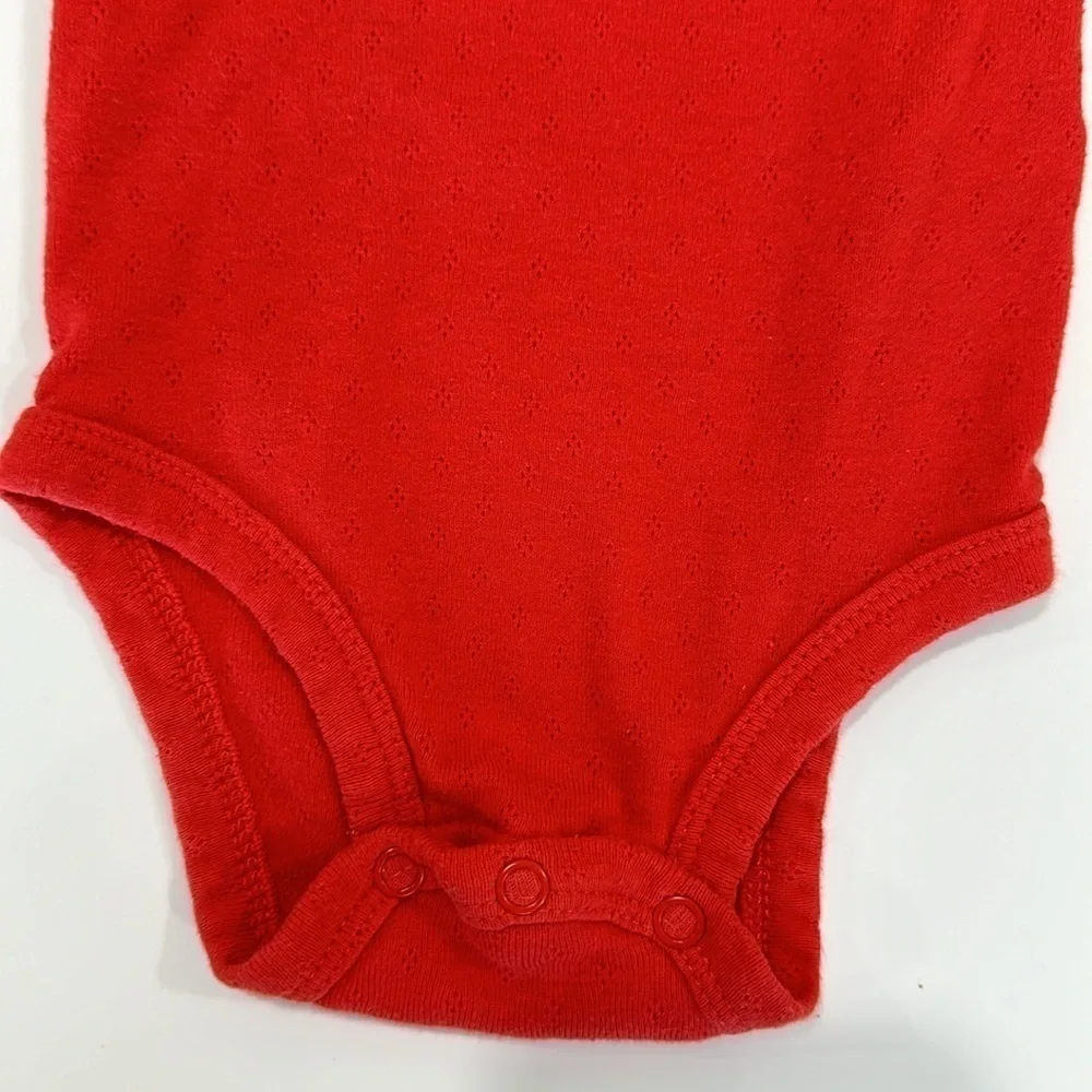 Red long sleeve onesie